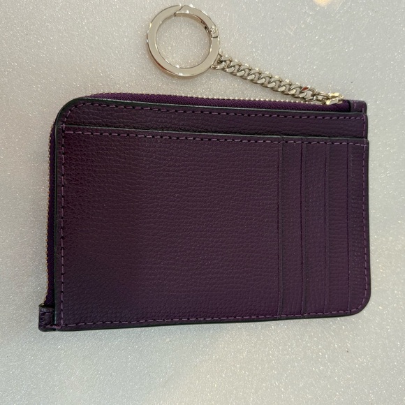 Kate Spade New York Darcy Medium Zip Card Holder Ripe Plum - Picture 3 of 7